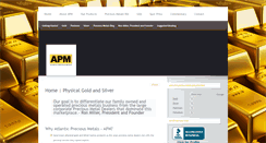 Desktop Screenshot of apmgoldbulliondealers.com